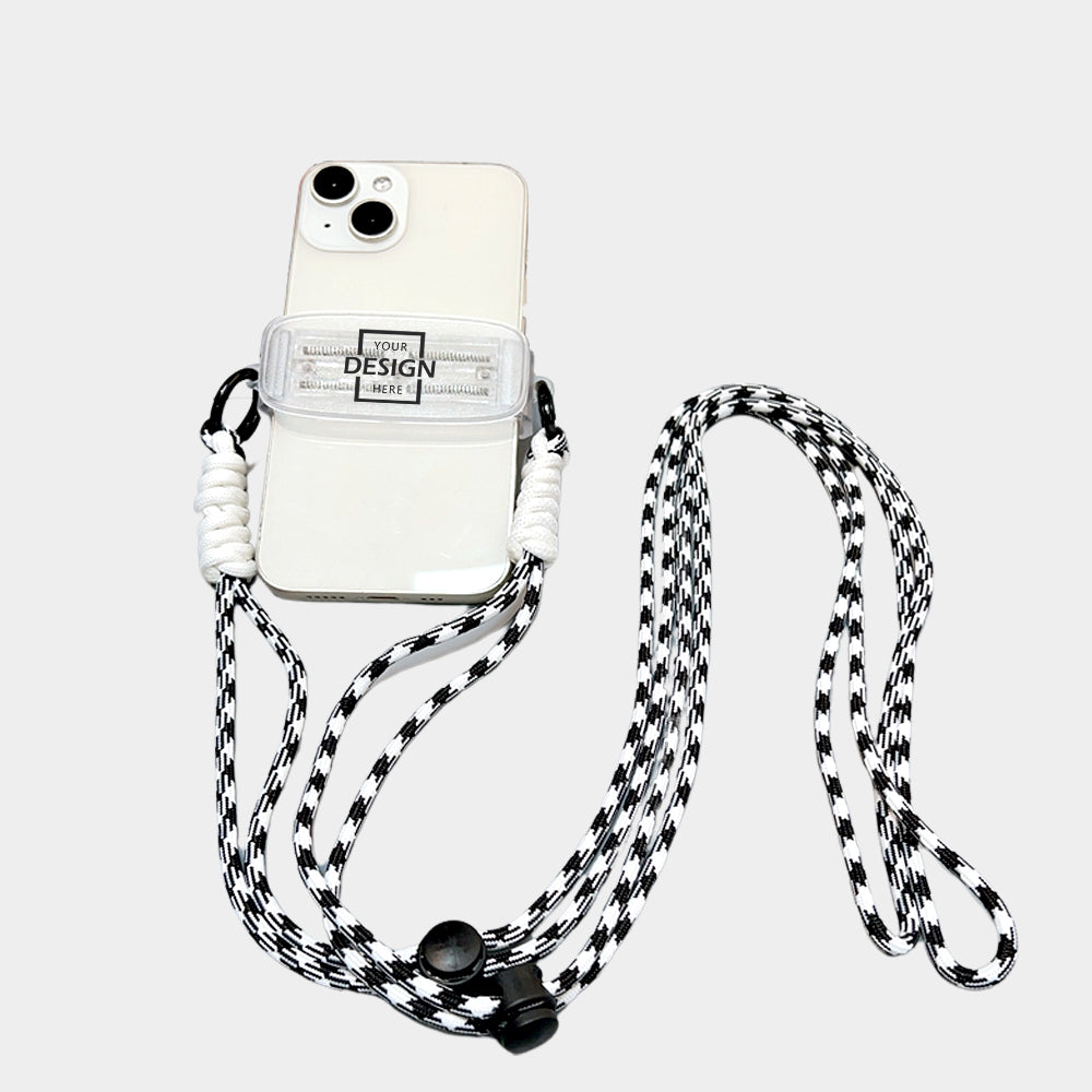 Transparent Phone Clip Lanyard | 透明手機夾斜孭挂繩 BG27-35