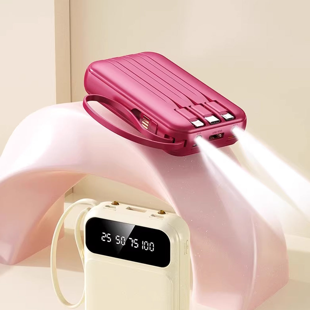 10000mAh digital display power bank comes with cable| 10000mAh數顯行動電源自帶線 BG28-76