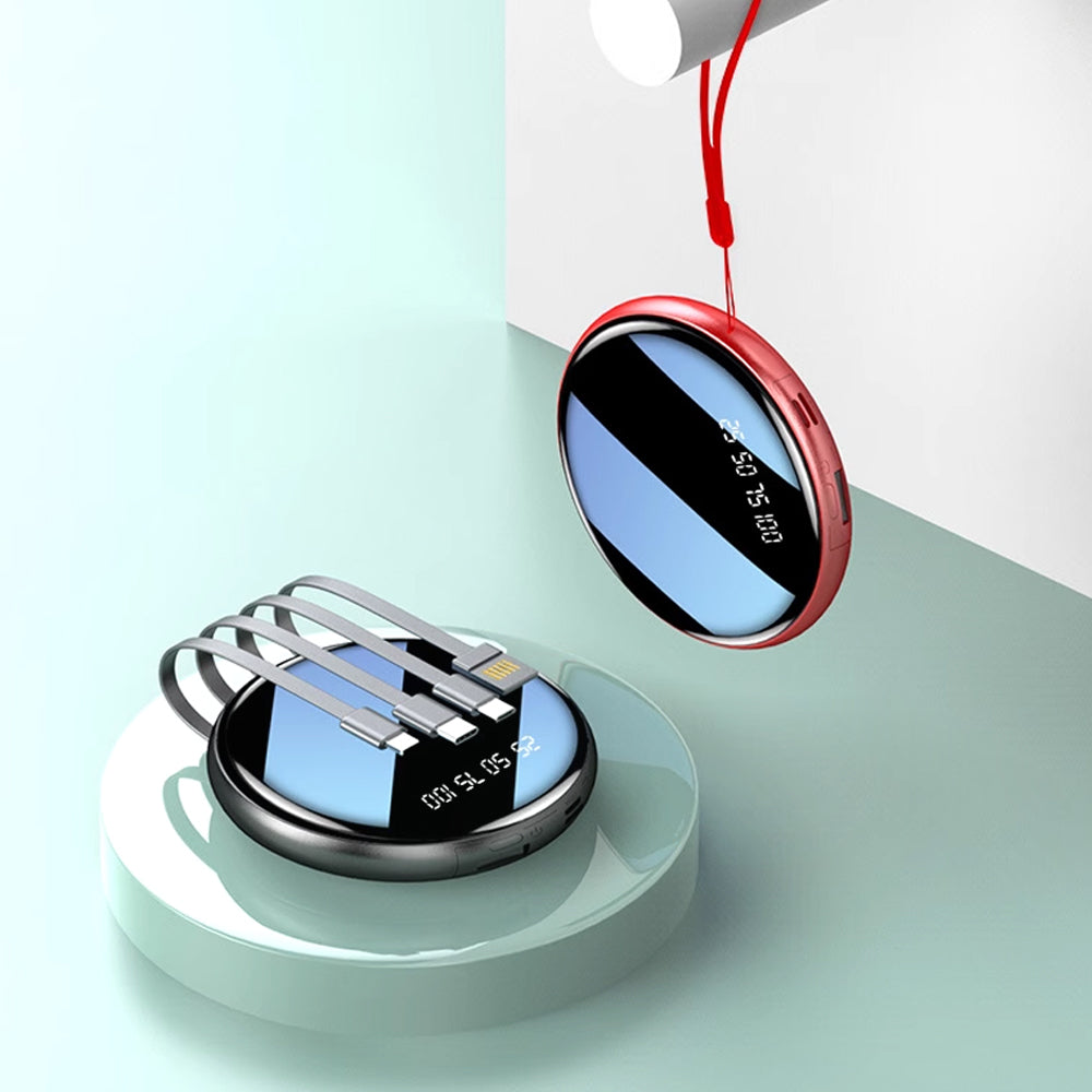 Mirror mini power bank comes with charging cable| 鏡面迷你行動電源自帶充電線 BG28-77