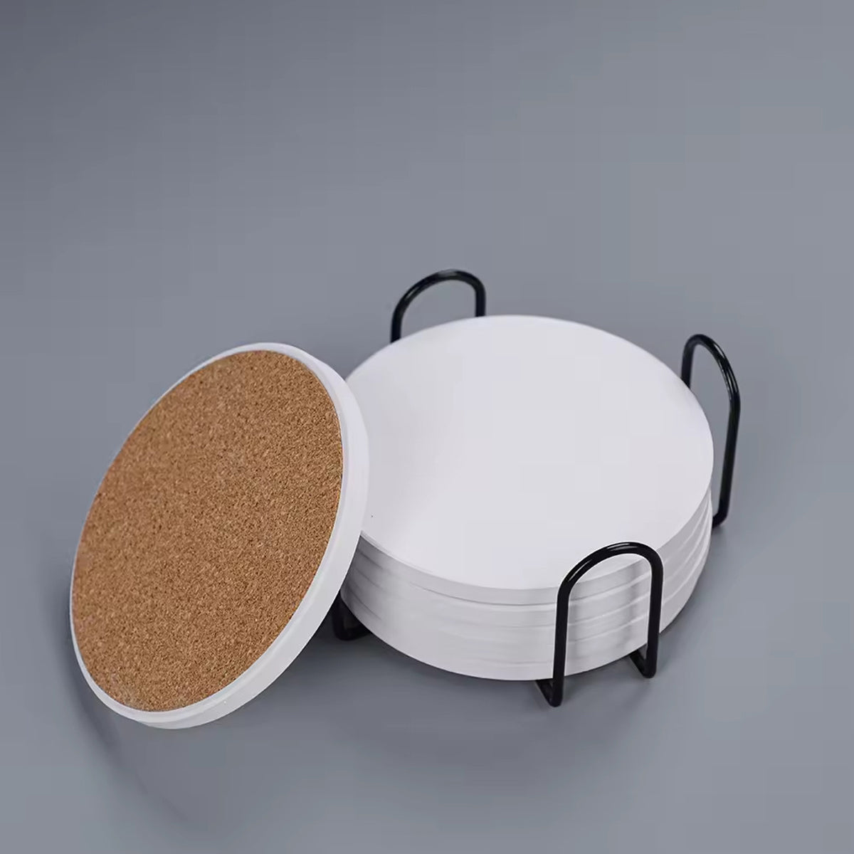 可定造LOGO陶瓷杯墊 | Custom Logo Ceramic Coaster - 支持企業大批量訂製