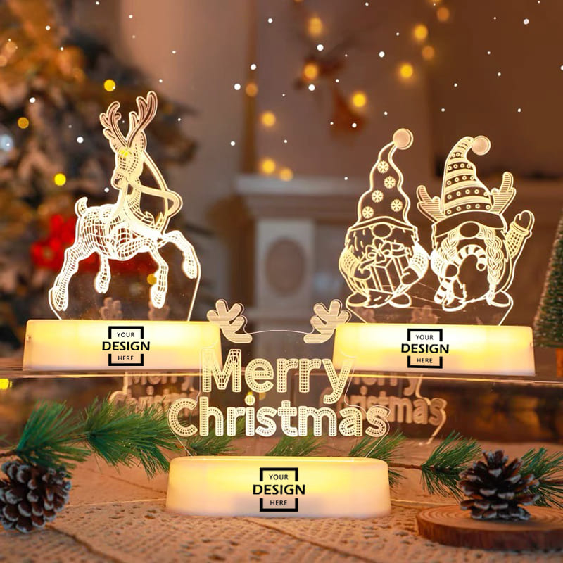 Customized Christmas acrylic lights Corporate gift | 聖誕節亞克力燈定制企業禮物 BG30-25