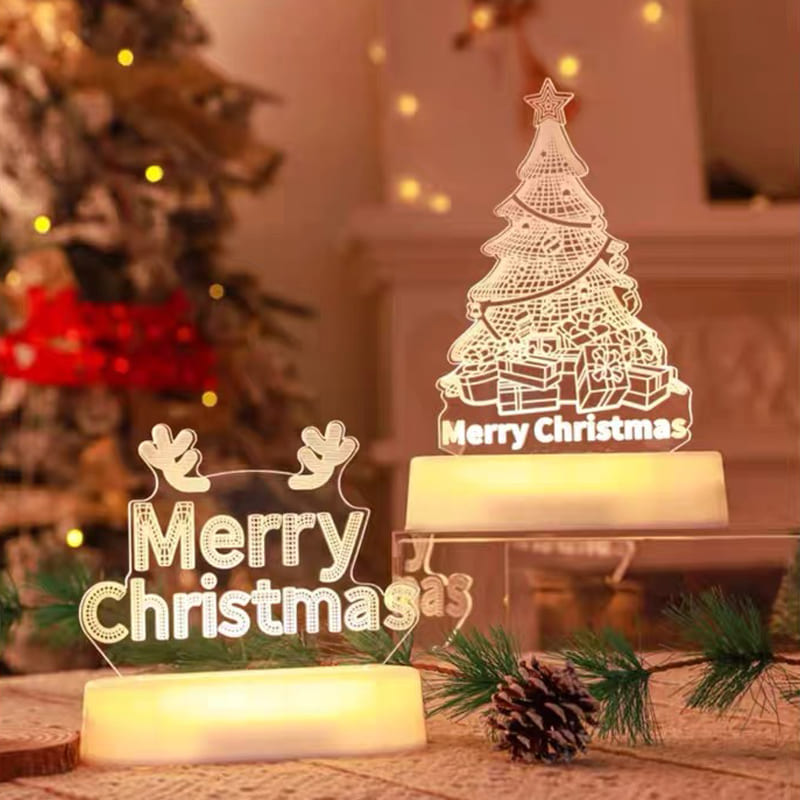 Customized Christmas acrylic lights Corporate gift | 聖誕節亞克力燈定制企業禮物 BG30-25