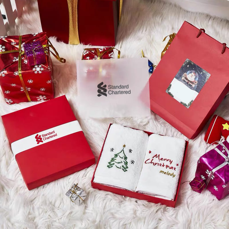 Christmas towel gift box customization corporate gifts | 定制聖誕節毛巾禮盒公司禮物 BG30-29