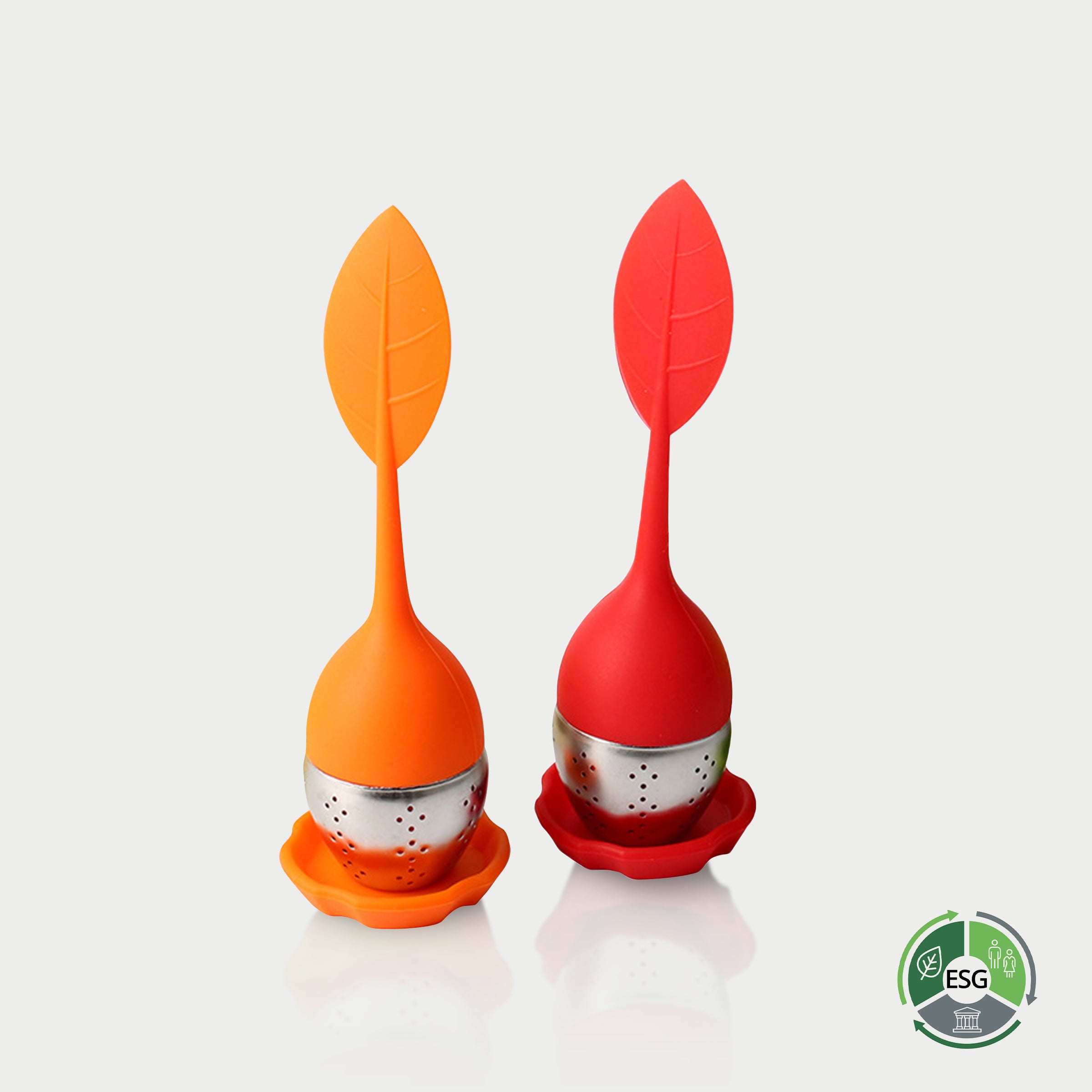 Custom Silicone Tea Strainer | 定制環保葉子形狀矽膠濾茶器