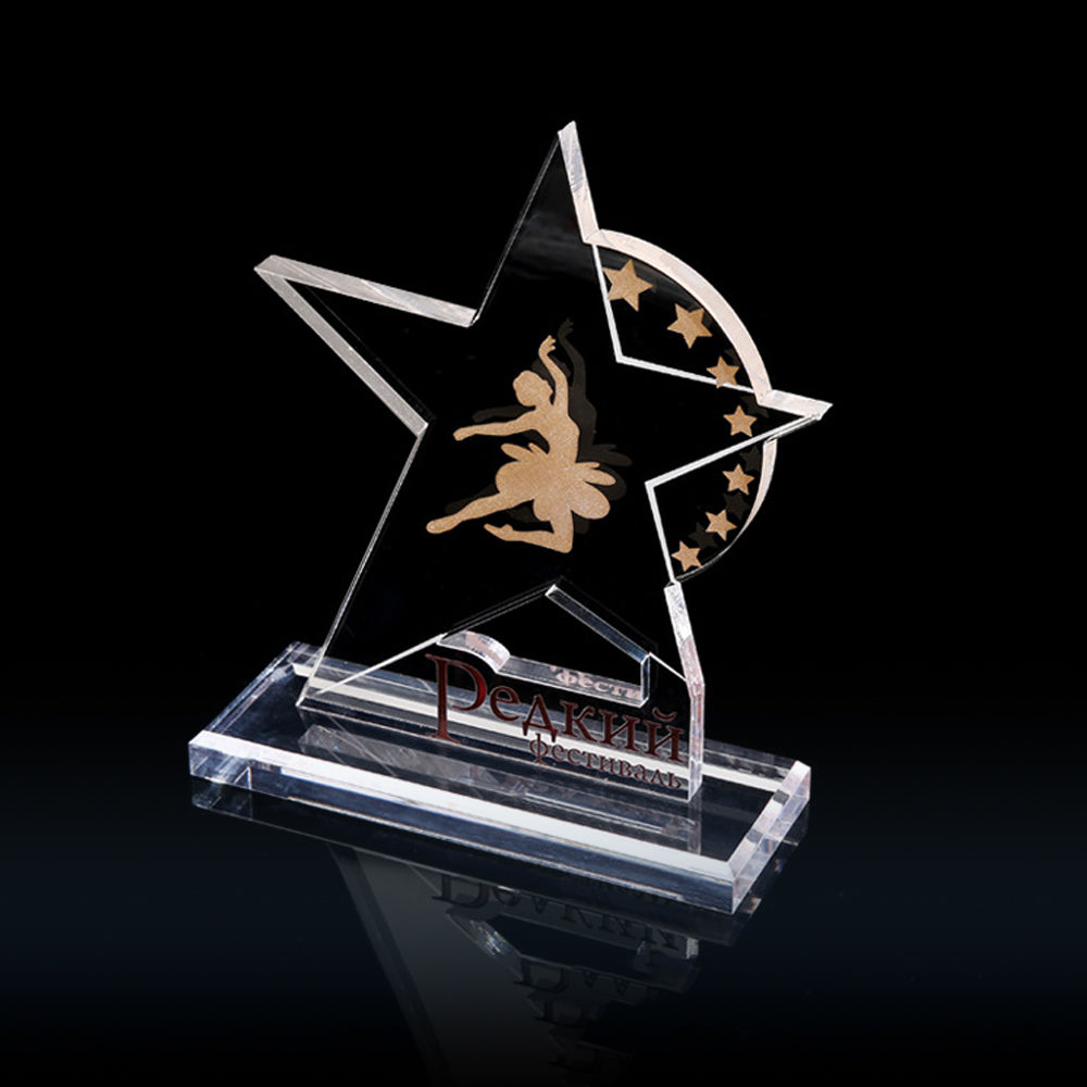 Custom Engraved Acrylic Trophy | 自定義刻製異型亞克力獎座 BG20-66