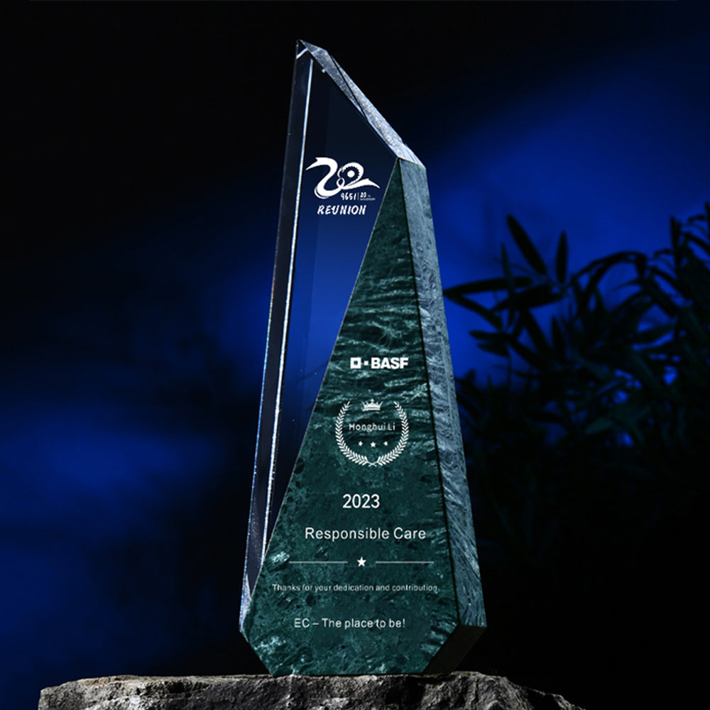 Dark Green Marble Creative Trophy | 墨綠色大理石創意獎座 BG20-71