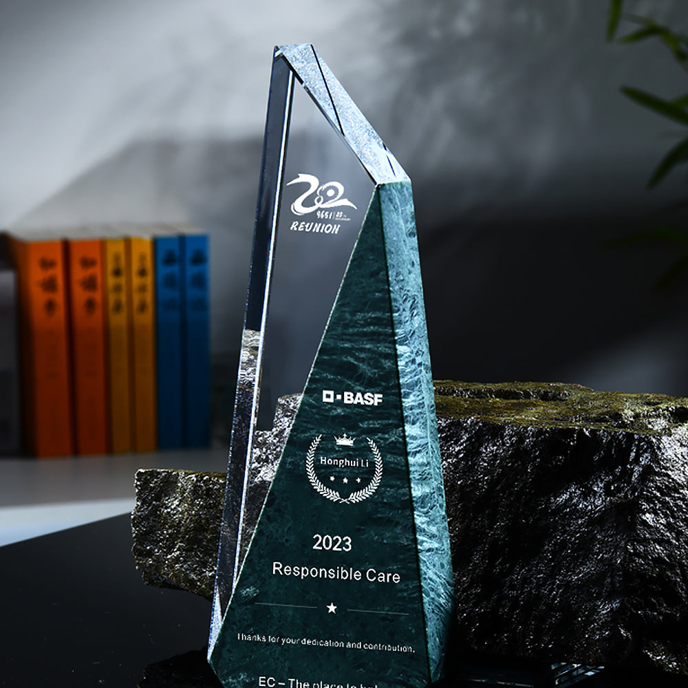 Dark Green Marble Creative Trophy | 墨綠色大理石創意獎座 BG20-71