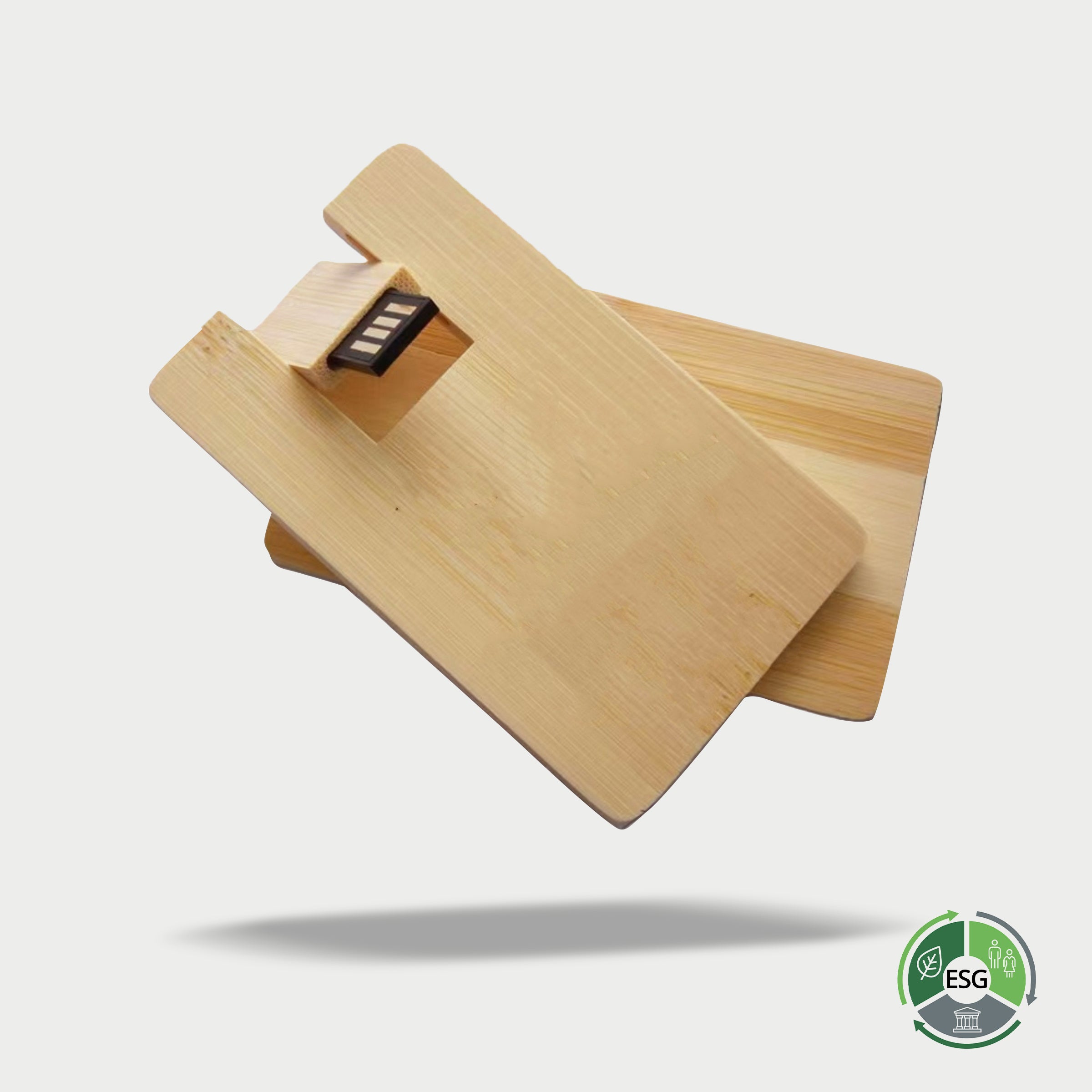 Eco-friendly Wooden 16GB USB | 環保木質16GB名片USB個性禮品卡片BG17-23