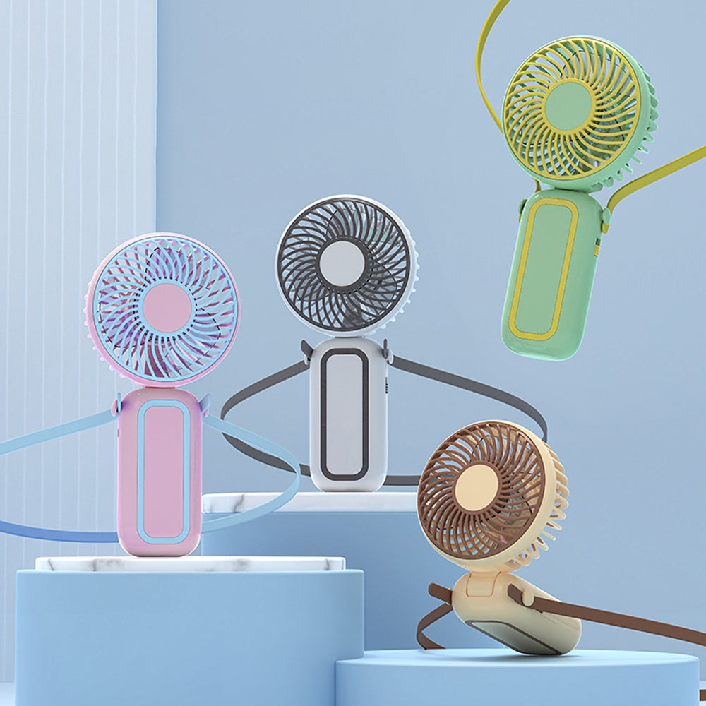 Customized Fashionable Color Block Neck Hanging Fan BG28-37