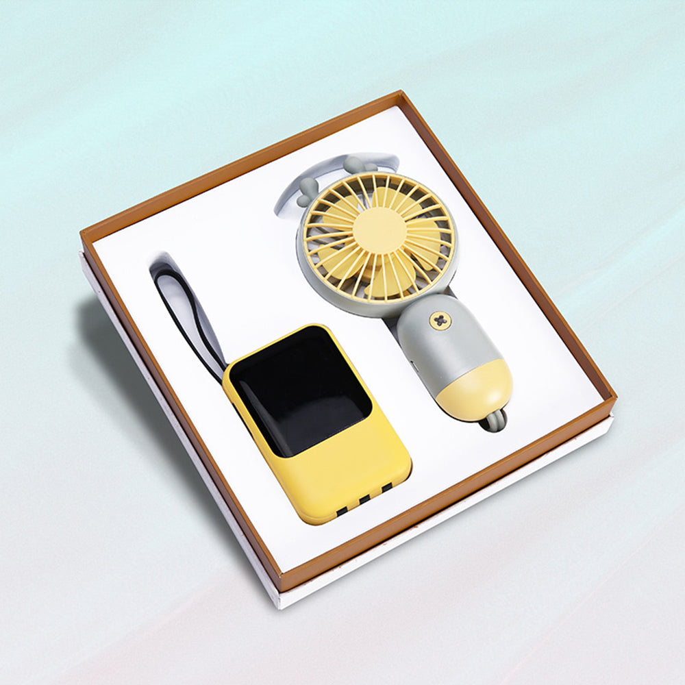 Customized Handheld Fan + Power Bank Combo Business Gift Set BG28-35