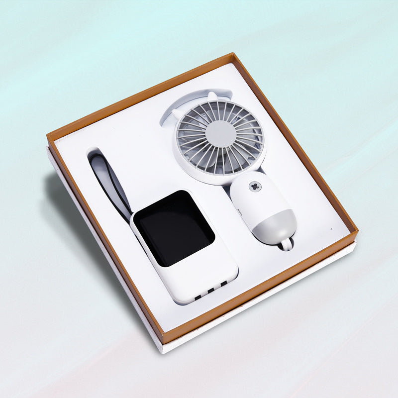 Customized Handheld Fan + Power Bank Combo Business Gift Set BG28-35