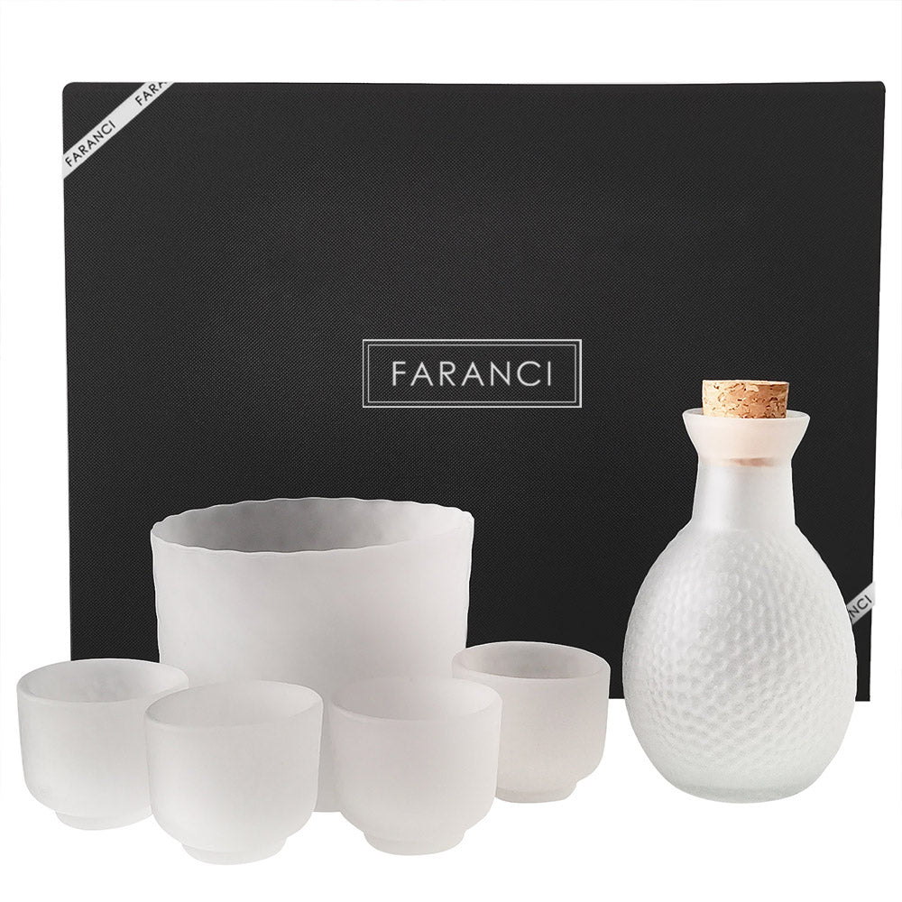 Japanese Hammered Sake Set