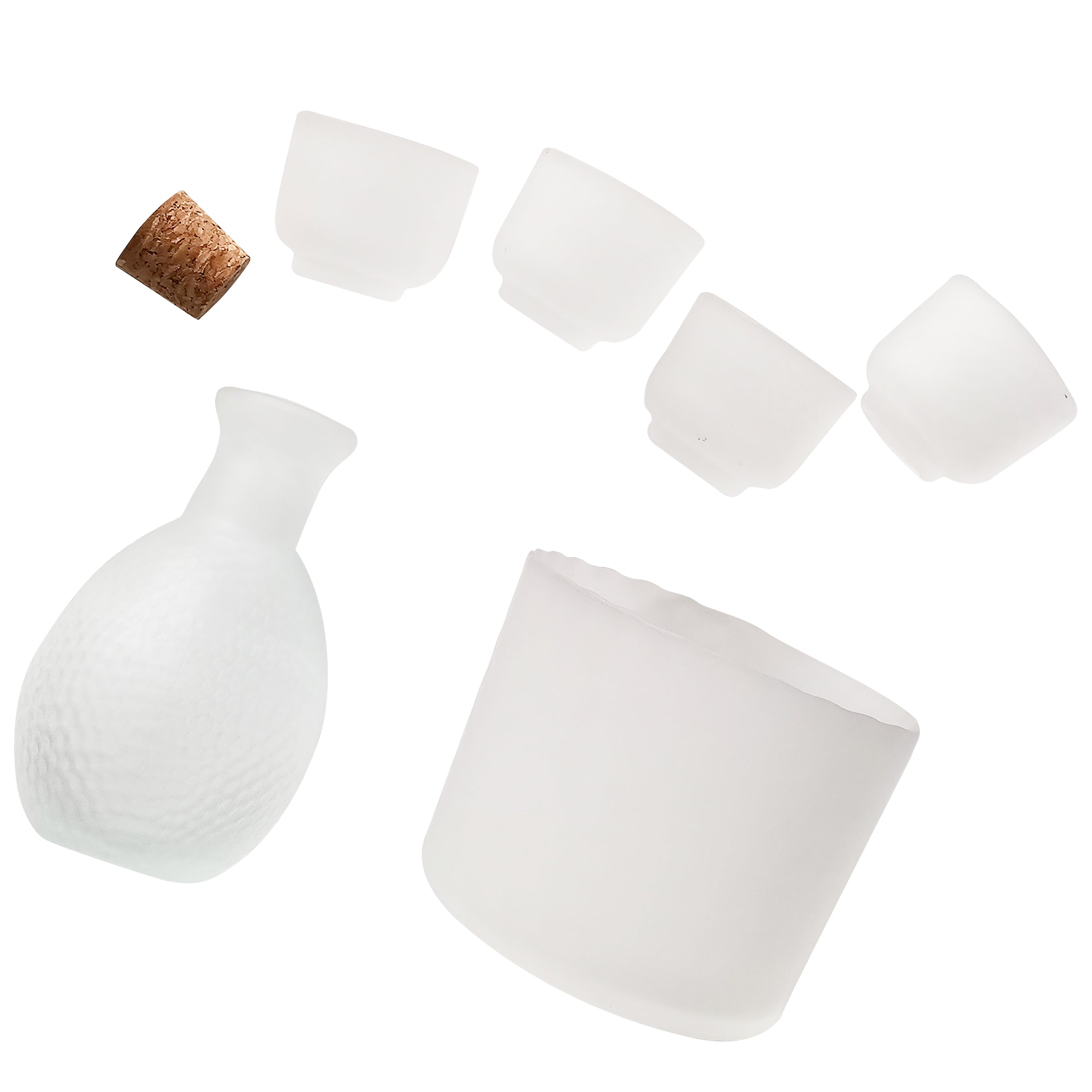 Japanese Hammered Sake Set