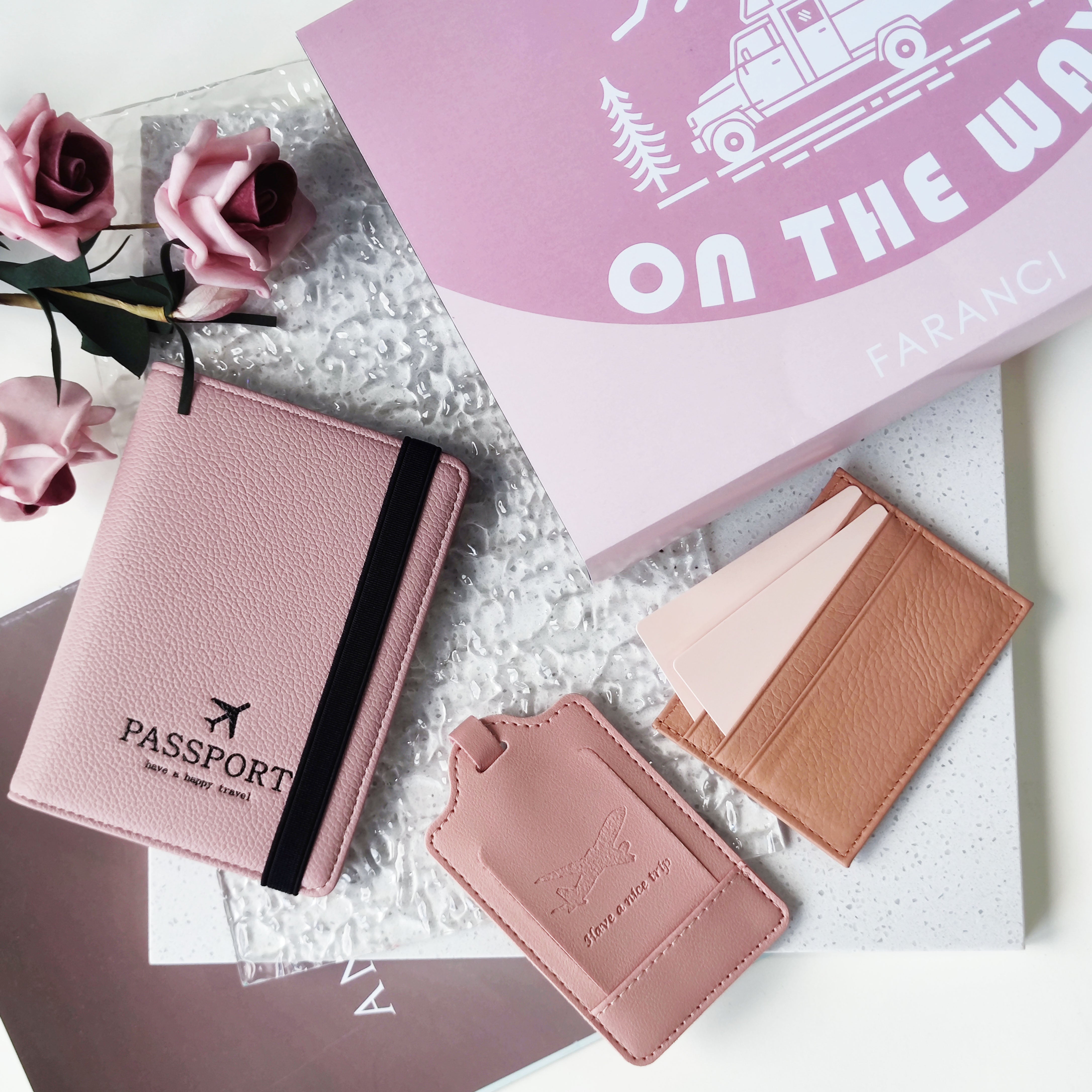 Pink travel companion set