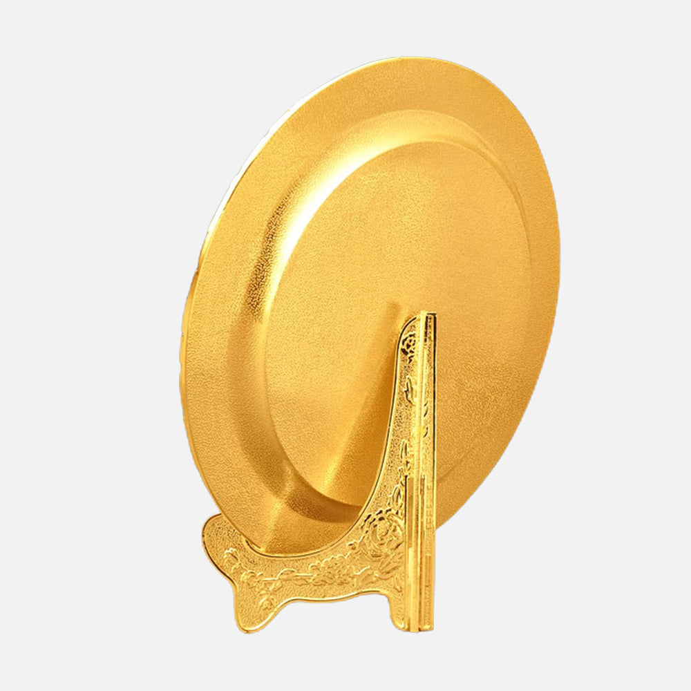 Metal Round Carved Trophy | 金銀銅圓盤雕花獎座 BG20-55