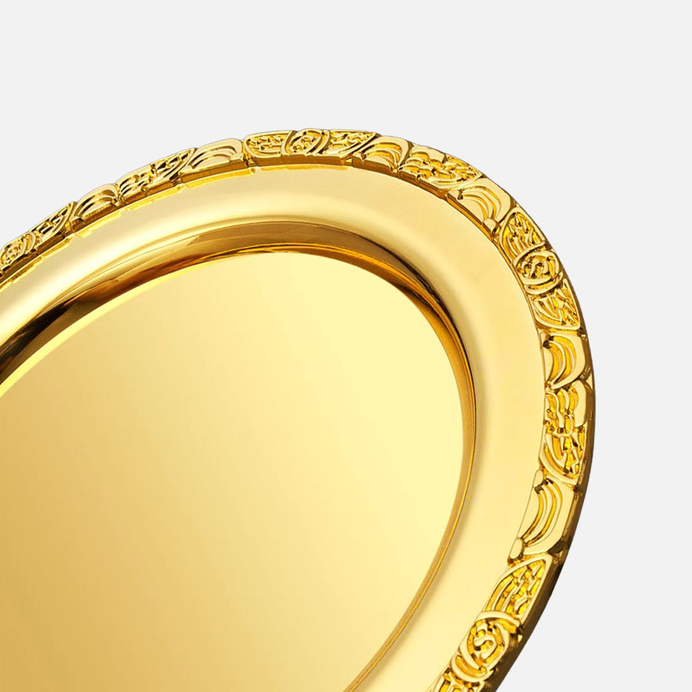 Metal Round Carved Trophy | 金銀銅圓盤雕花獎座 BG20-55