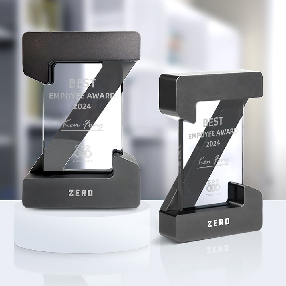Z-Shape Metal Crystal Trophy | Z型電鍍金屬水晶獎座 BG20-67