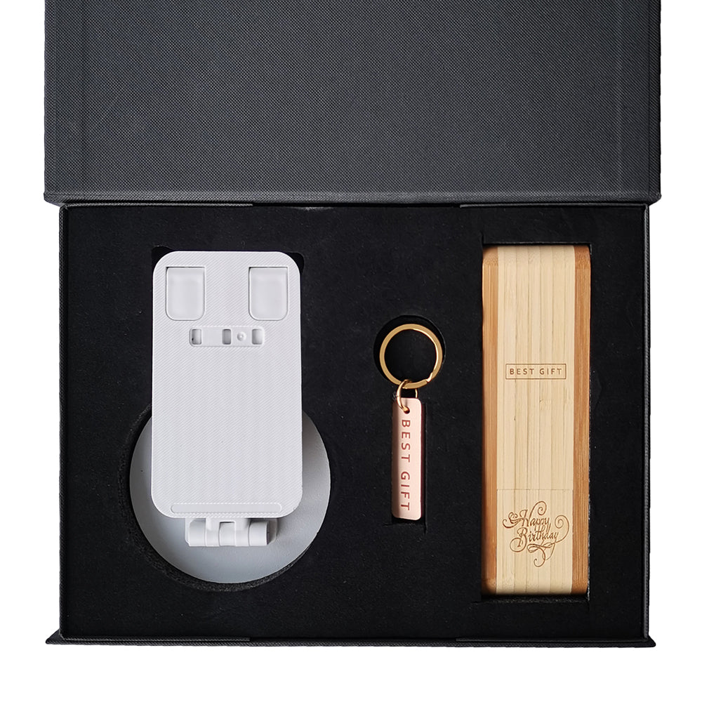 Environmentally friendly wooden pen mobile phone holder gift box BG19-20