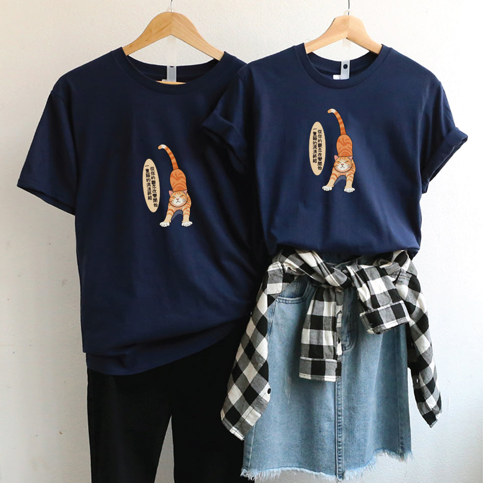 【Love Gift × T-Shirt Bulk Custom】可自由配色T-Shirt 貓咪可大量訂製