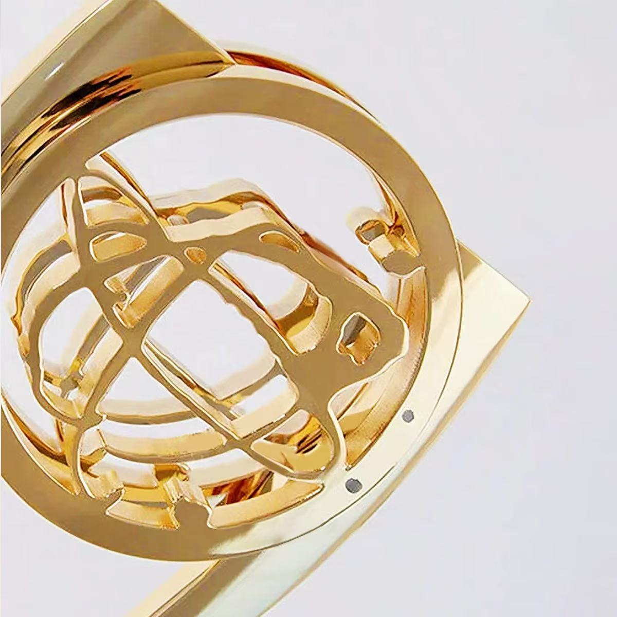 (全定製)24K鍍金合金獎座 員工成就獎 企業年度頒獎