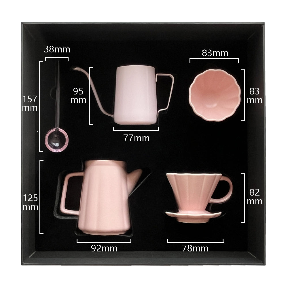 Pink Coffee Utensils Kit