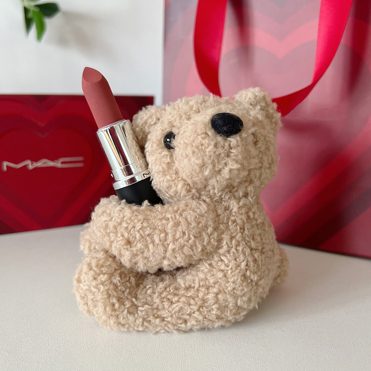 (可定製)口紅小熊定制套裝 促銷禮物 贈品禮物 品牌促銷禮物