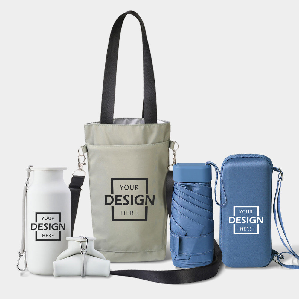Summer Corporate Gift Set | 便攜夏日套裝 水樽雨傘套裝 企業定制