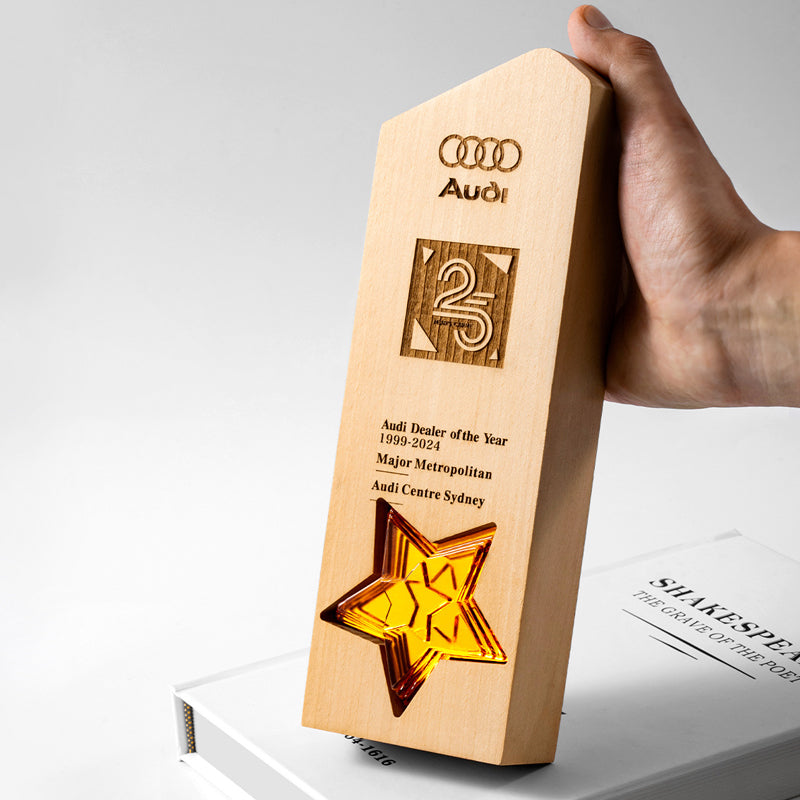 Trophies Customized Creative Customized Trophies |水晶木質獎杯定制創意定做高檔端優秀員工榮譽獎座BG20-98