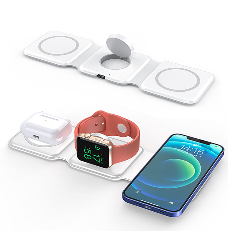 3-in-1 foldable magnetic wireless charger | 三合一折疊磁吸無線充電器 BG28-71