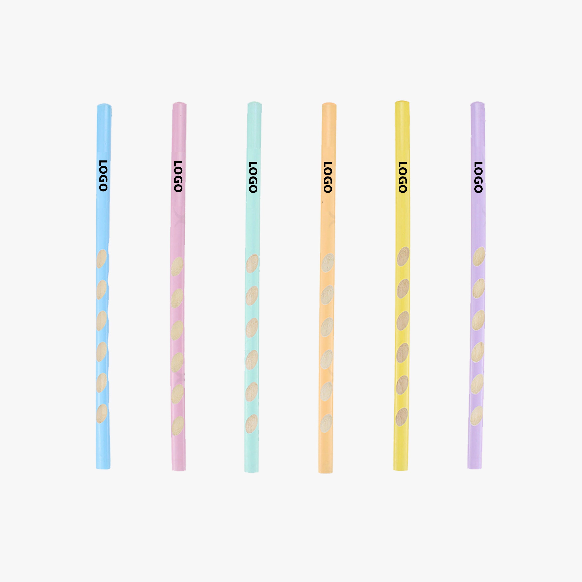 Multicolor Stationery Pencil | 三角馬卡龍色洞洞鉛筆定制