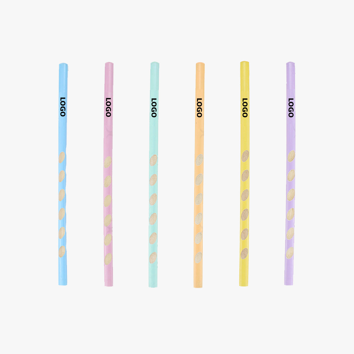 Multicolor Stationery Pencil | 三角馬卡龍色洞洞鉛筆定制