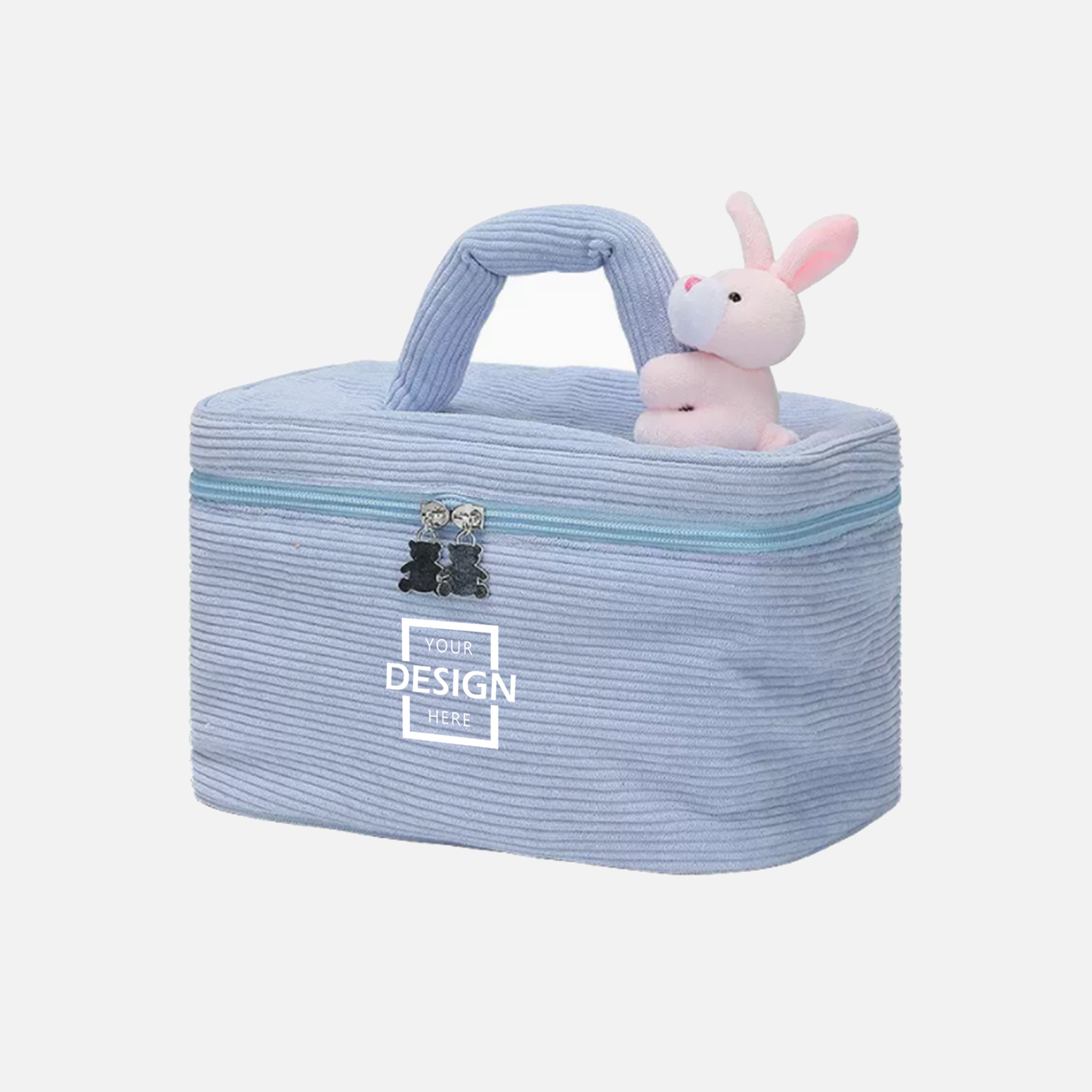 Corduroy Bag Makeup bag | 簡約兔子大容量化妝包定制BG34-8