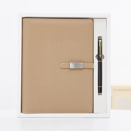 【文具禮品】A5活頁筆記本皮面簡約商務活頁本記事本定制可印LOGO BG22-1