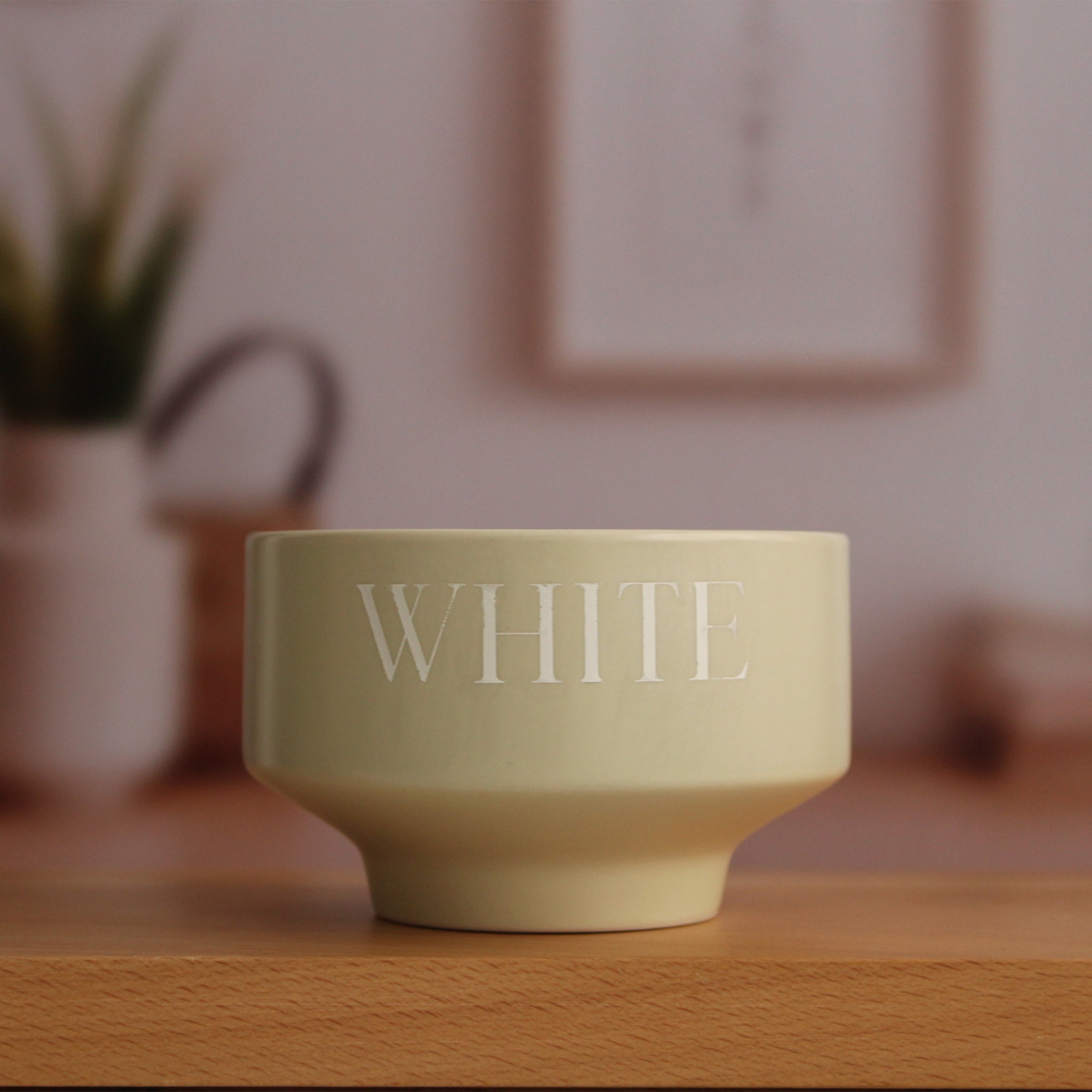 【北歐簡約字母系列】啞面陶瓷高腳碗 簡約湯碗 可愛禮物BG07-9-B