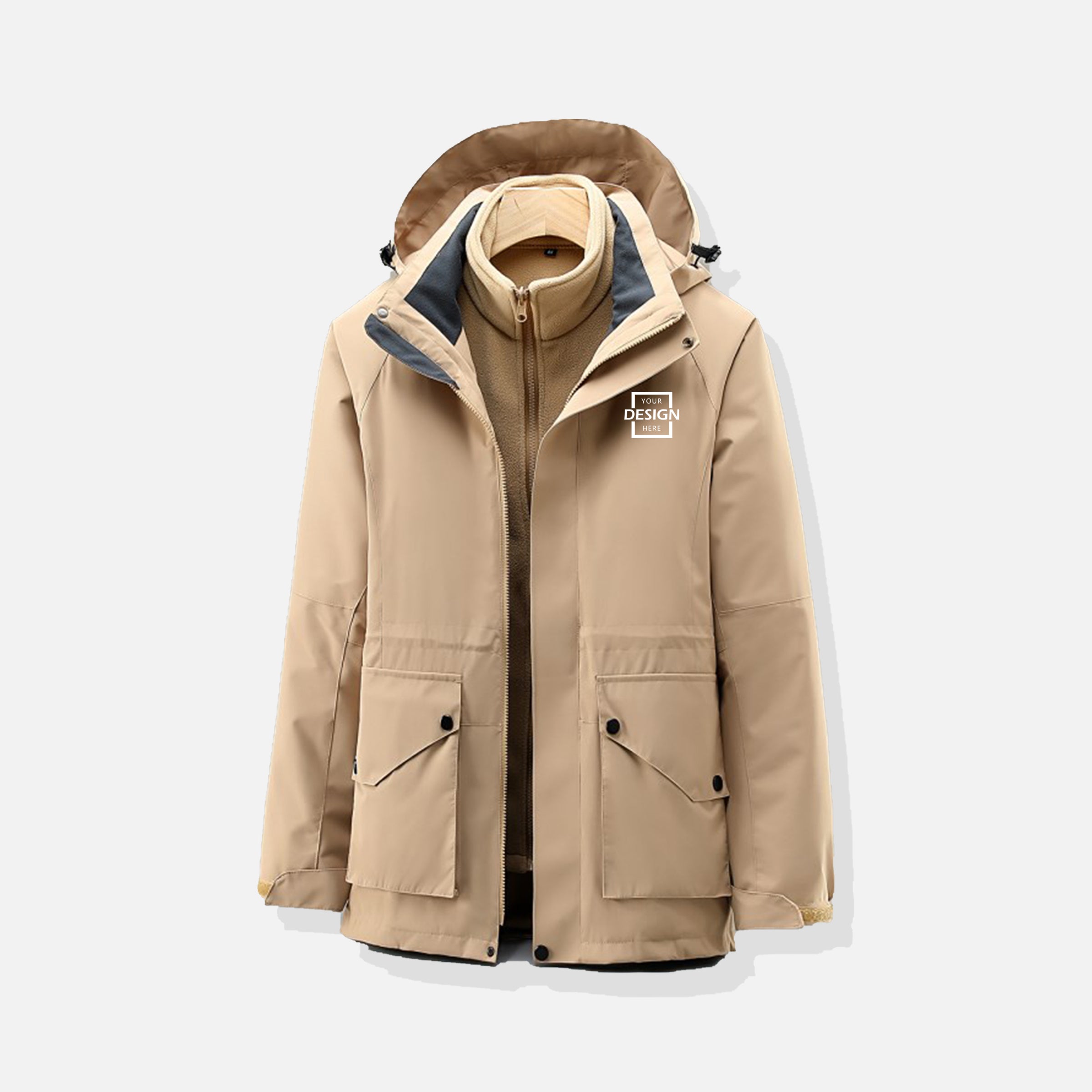 Casual Hoodie&Sweater Jacket | HK 兩件套拉鏈連帽夾克外套定制