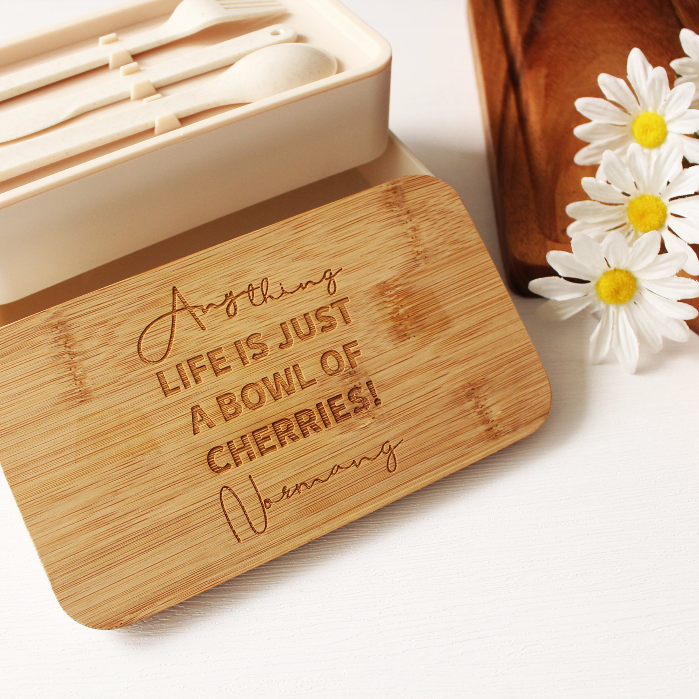 【校園風系列】日式雙層學生上班族訂製木蓋便當盒BG08-4