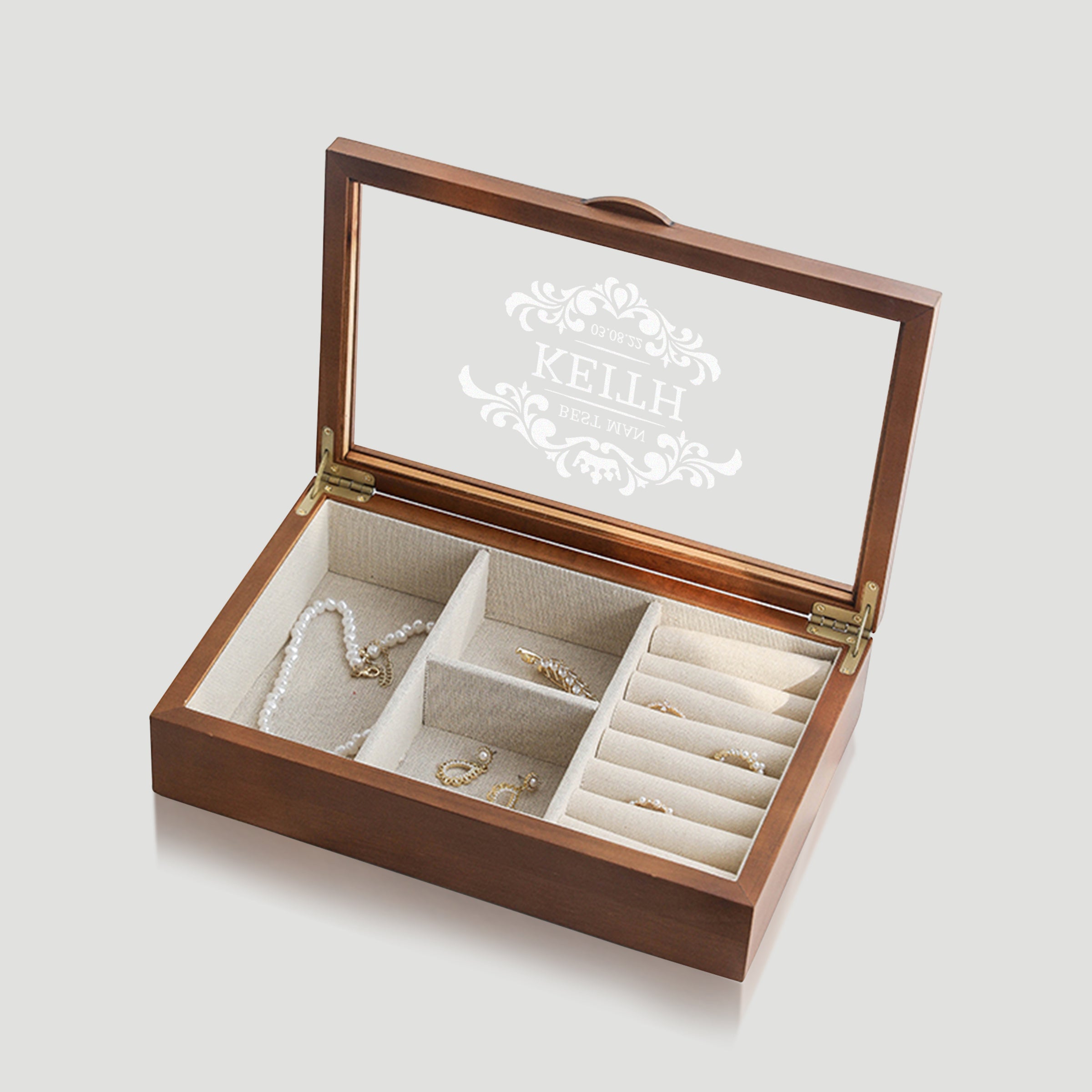 【男士禮物】歐式復古首飾盒男士高檔手錶收納盒BG09-13