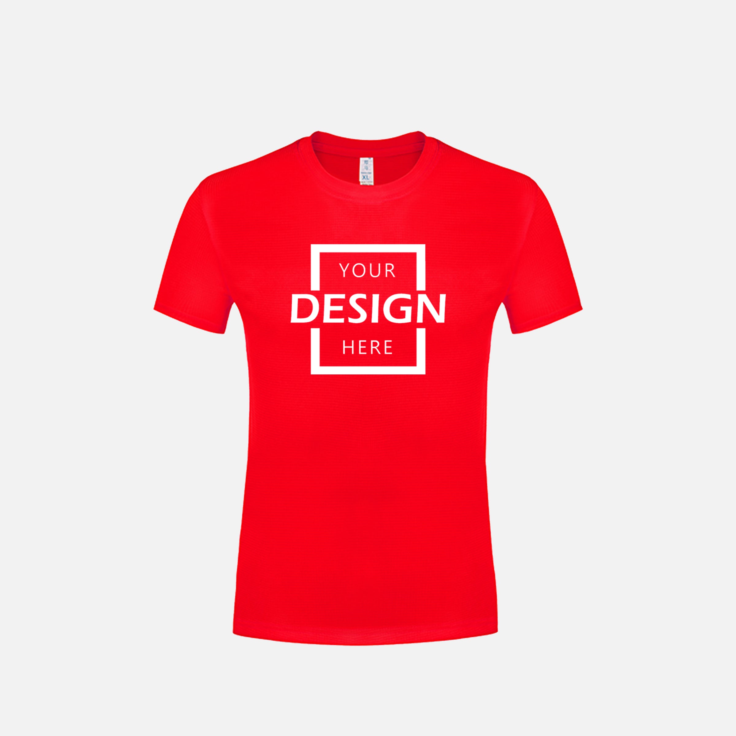 110G adult sports quick-drying round neck Polyester T-shirt | HK短袖聚酯T恤衫定製