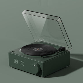 【數碼電子禮品】復古黑膠無線藍牙小型錄音機高音質迷你便攜音響