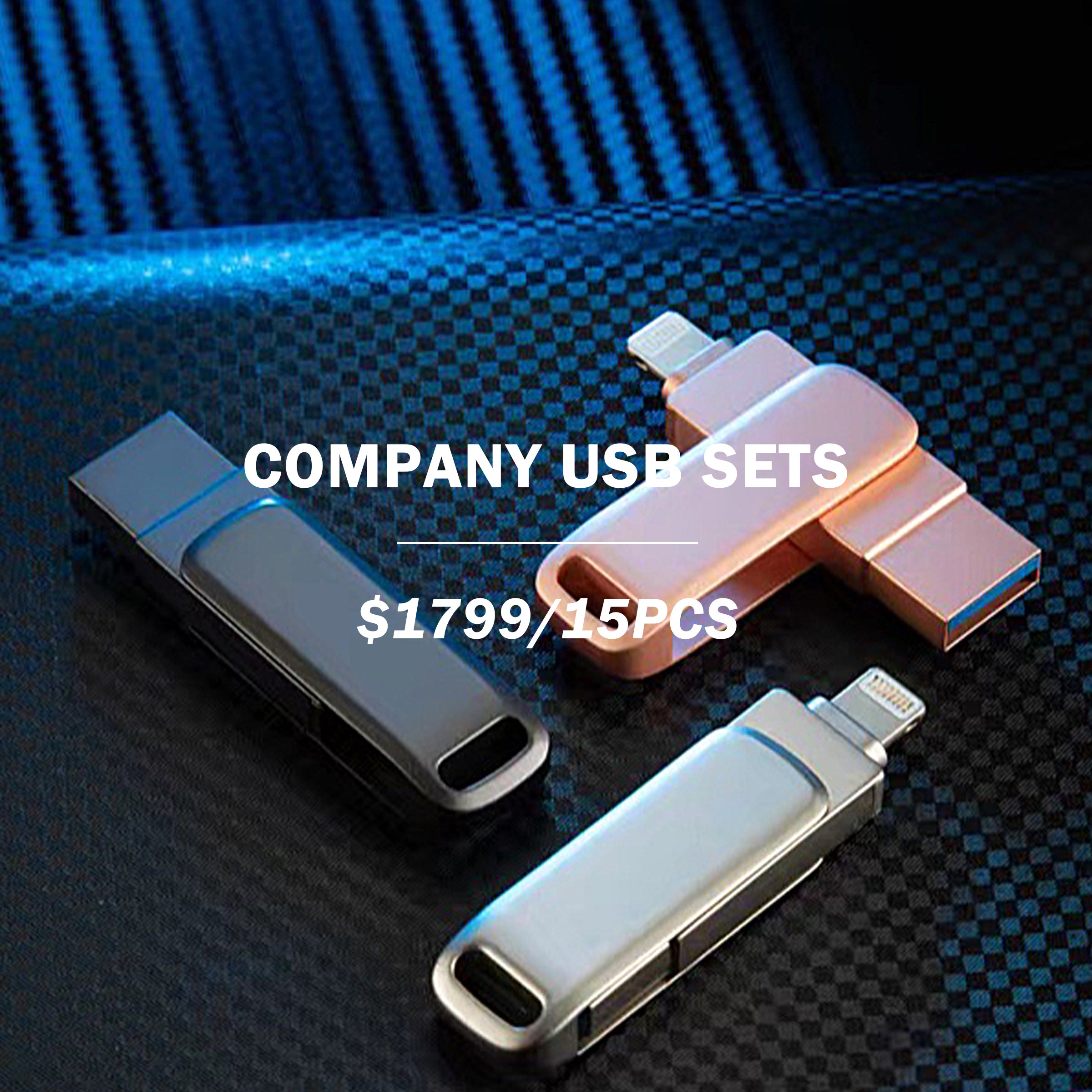 【COMPANY GIFTS】Dual-purpose usb & creative usb printing logo x 15 pcs |手機電腦兩用15件套訂製 創意訂製USB