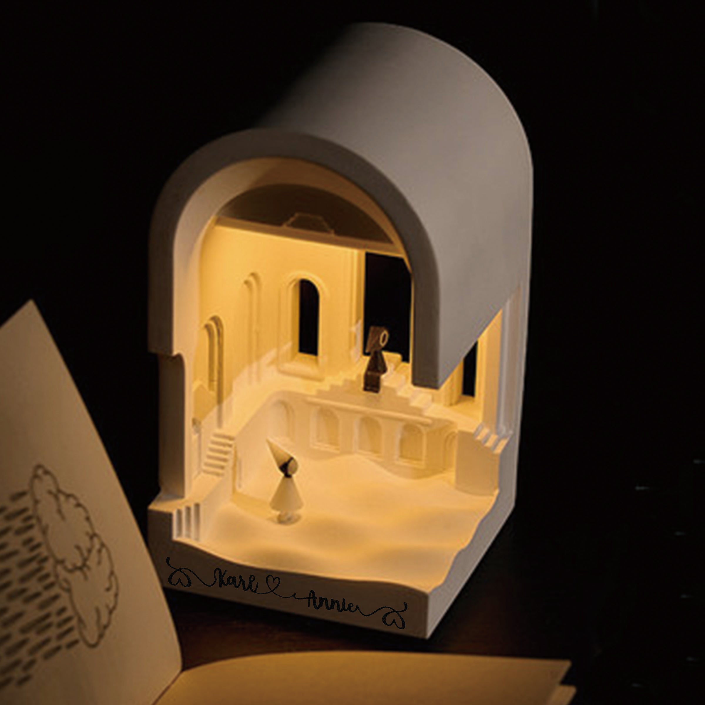 【情人節系列】紀念碑谷主題 創意氛圍夜燈 客製化logo情人節禮物BG33-8