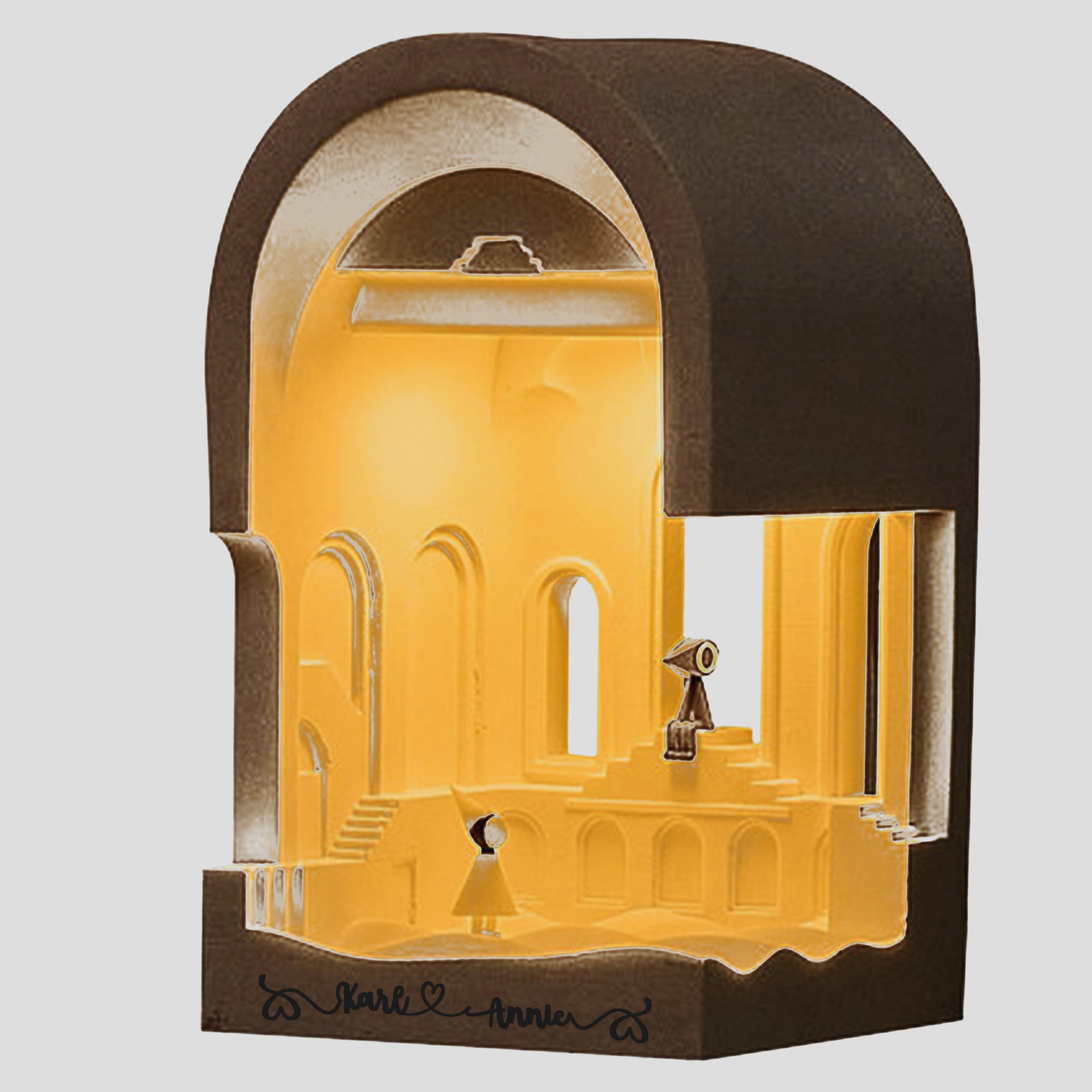 【情人節系列】紀念碑谷主題 創意氛圍夜燈 客製化logo情人節禮物BG33-8