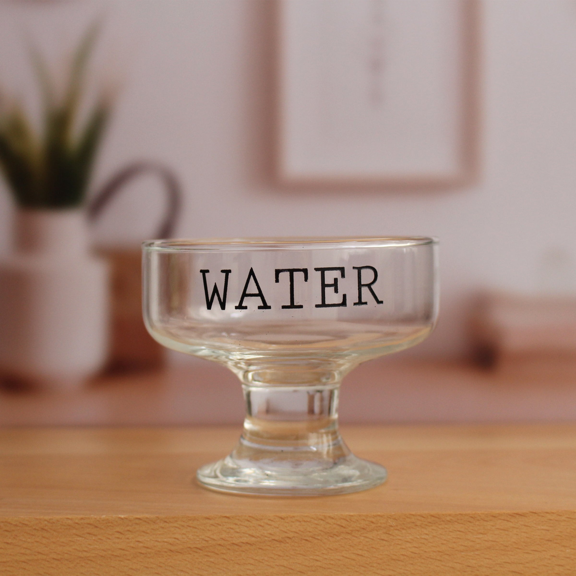 【北歐簡約字母系列】透明玻璃酸奶杯 玻璃冰激凌杯 送朋友禮物BG07-4