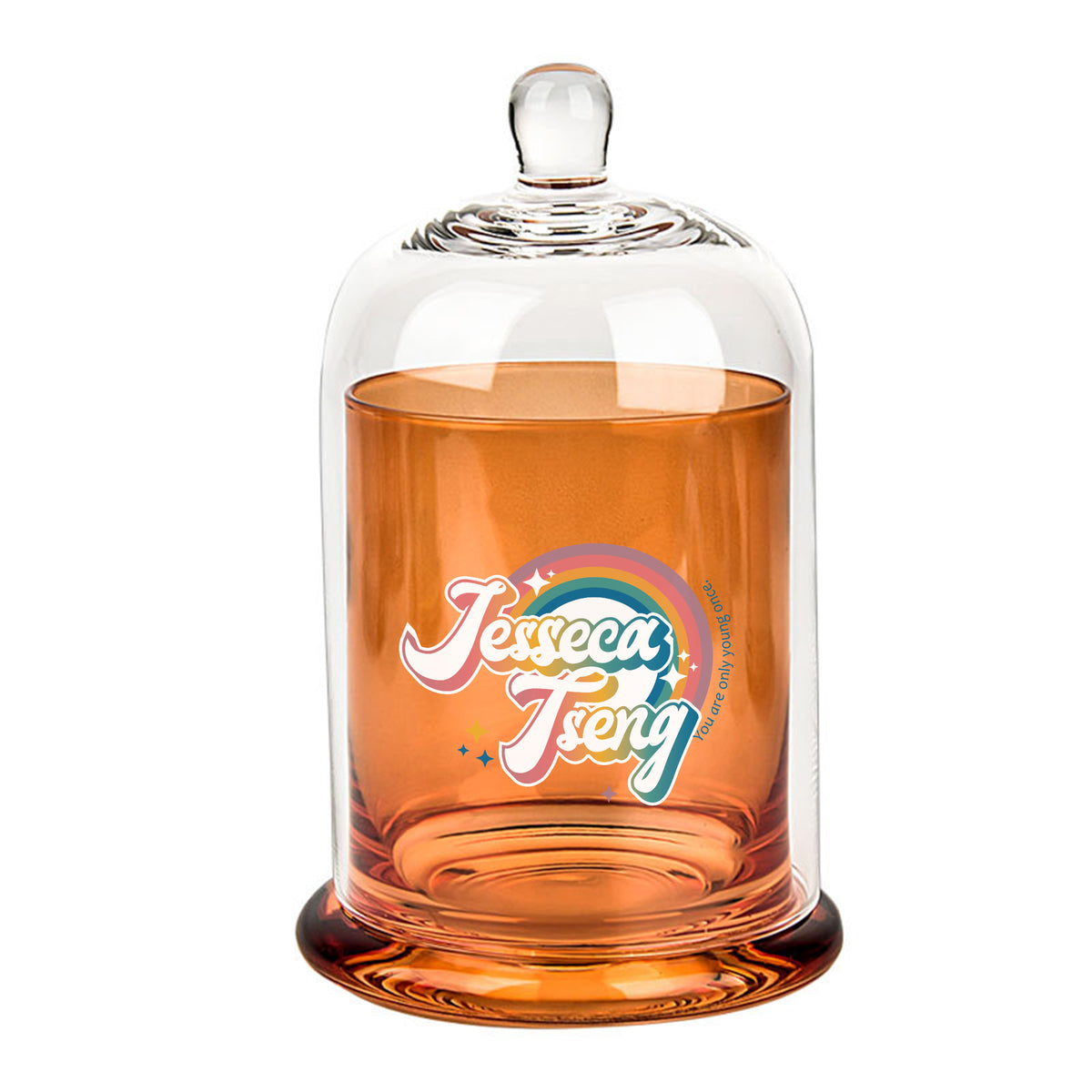 【家居系列】金鐘罩杯玻璃容器香薰擴香石家用客製香氛擺件