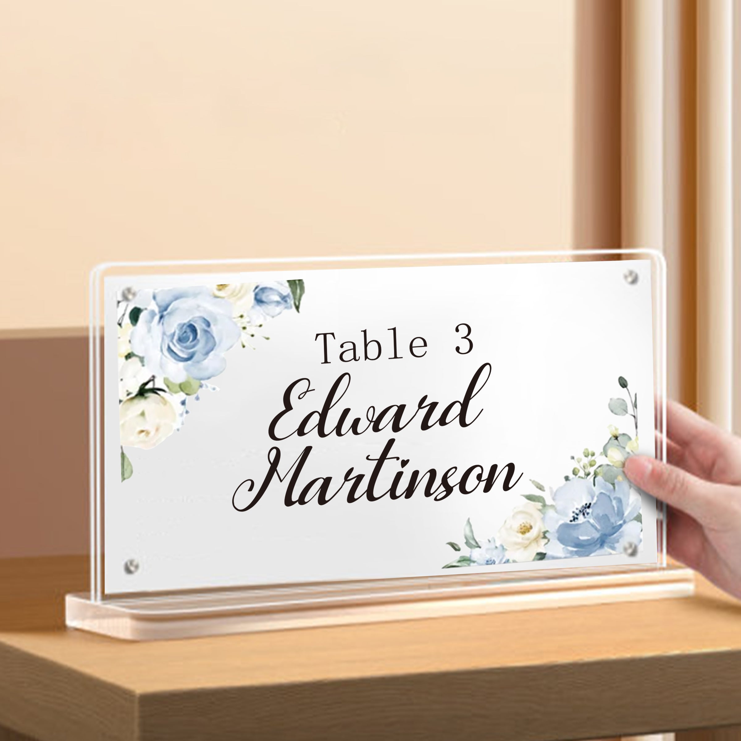 Acrylic Table Name Tag | 亞克力桌牌姓名牌 定制名字桌面廣告簽名牌BG32-11