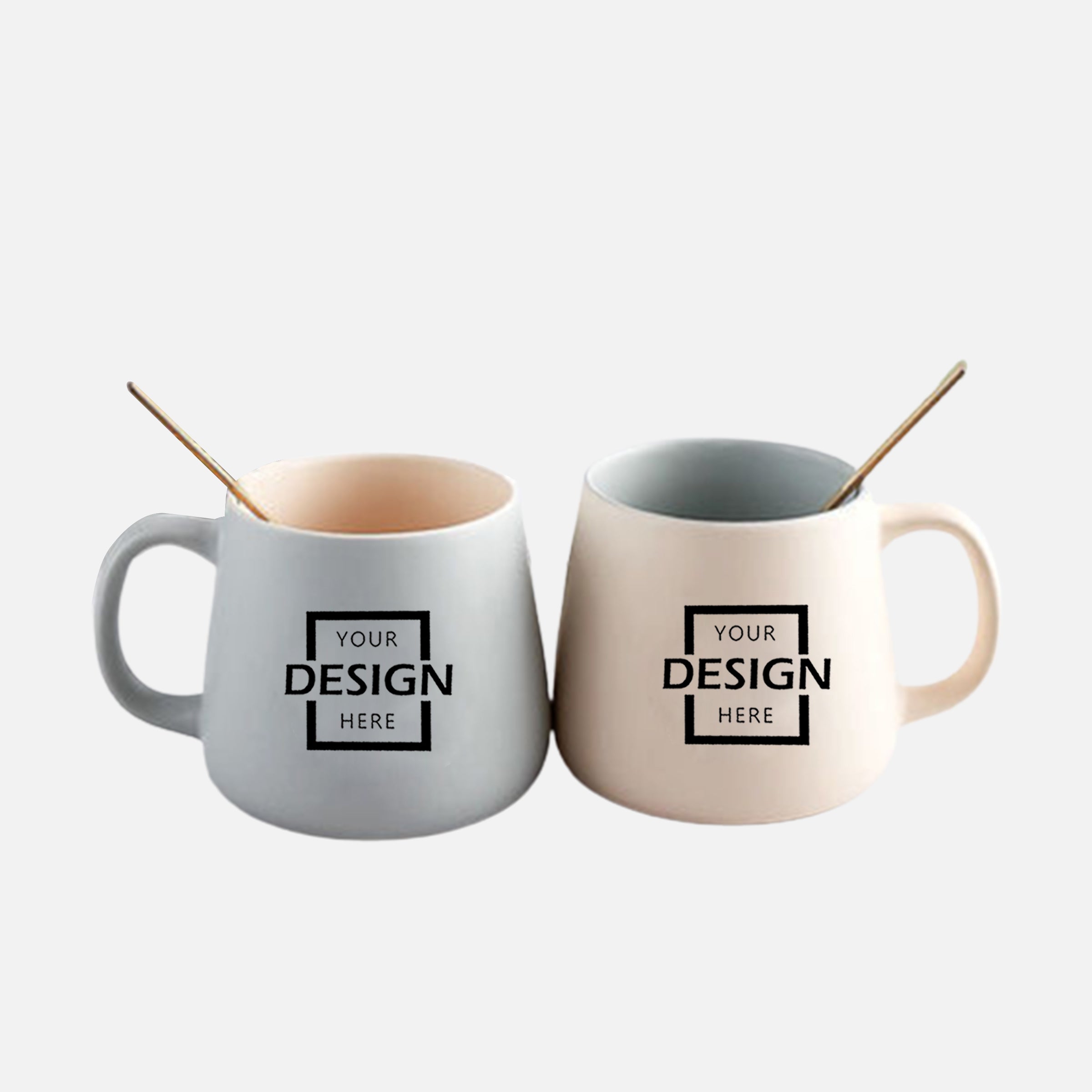 Coffee Water Cup Fashion Mug∣HK訂製奶油色咖啡杯BG30-4