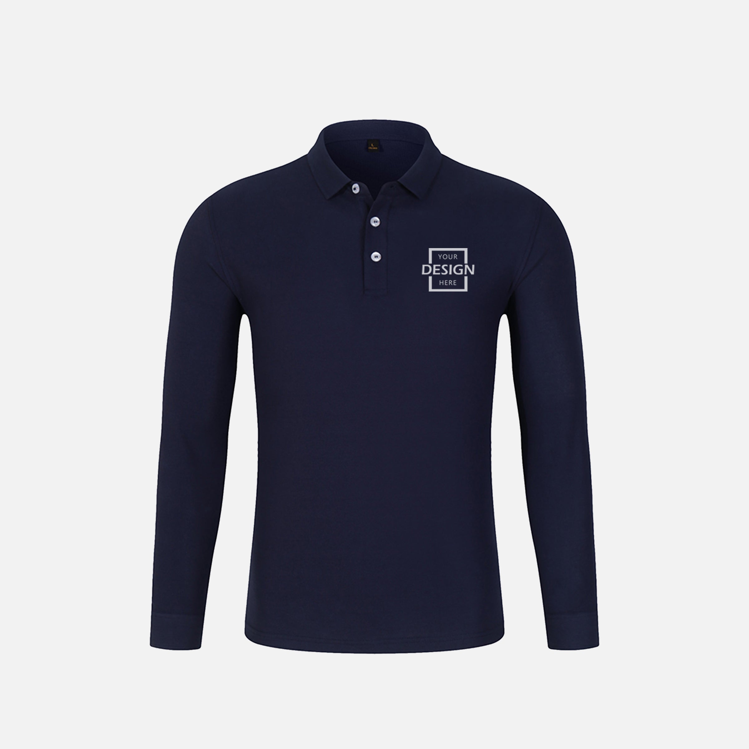 220g cupro long sleeve polyester Polo T-Shirt∣訂製HK 長袖PoloT恤