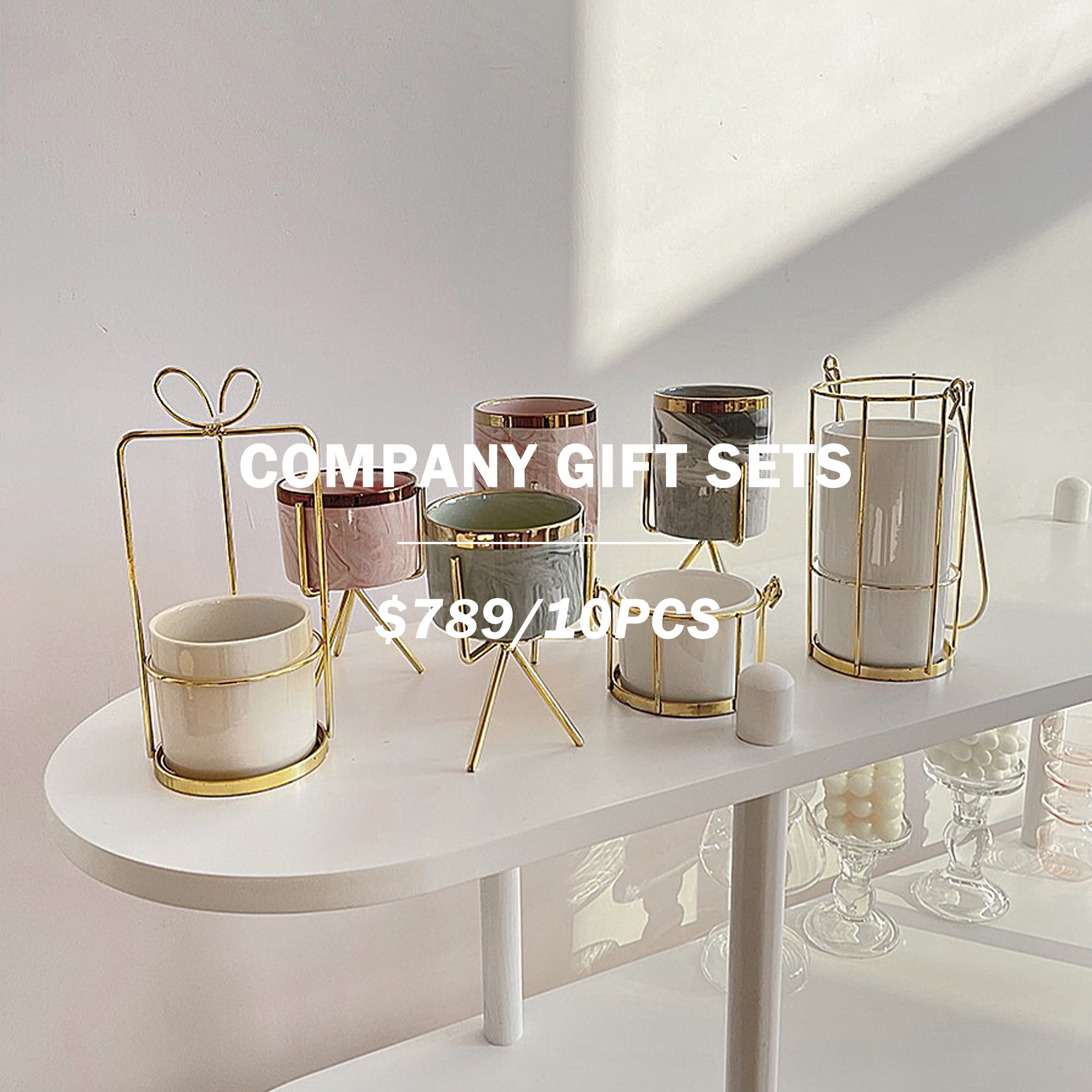 【Company Gifts】 Ceramic Small Flower Pot &Table Decoration Customization Ceramic Small Flower Pot &Table Decoration printing logo x 10 pcs |陶瓷小花瓶10件套訂製 桌面擺件訂製