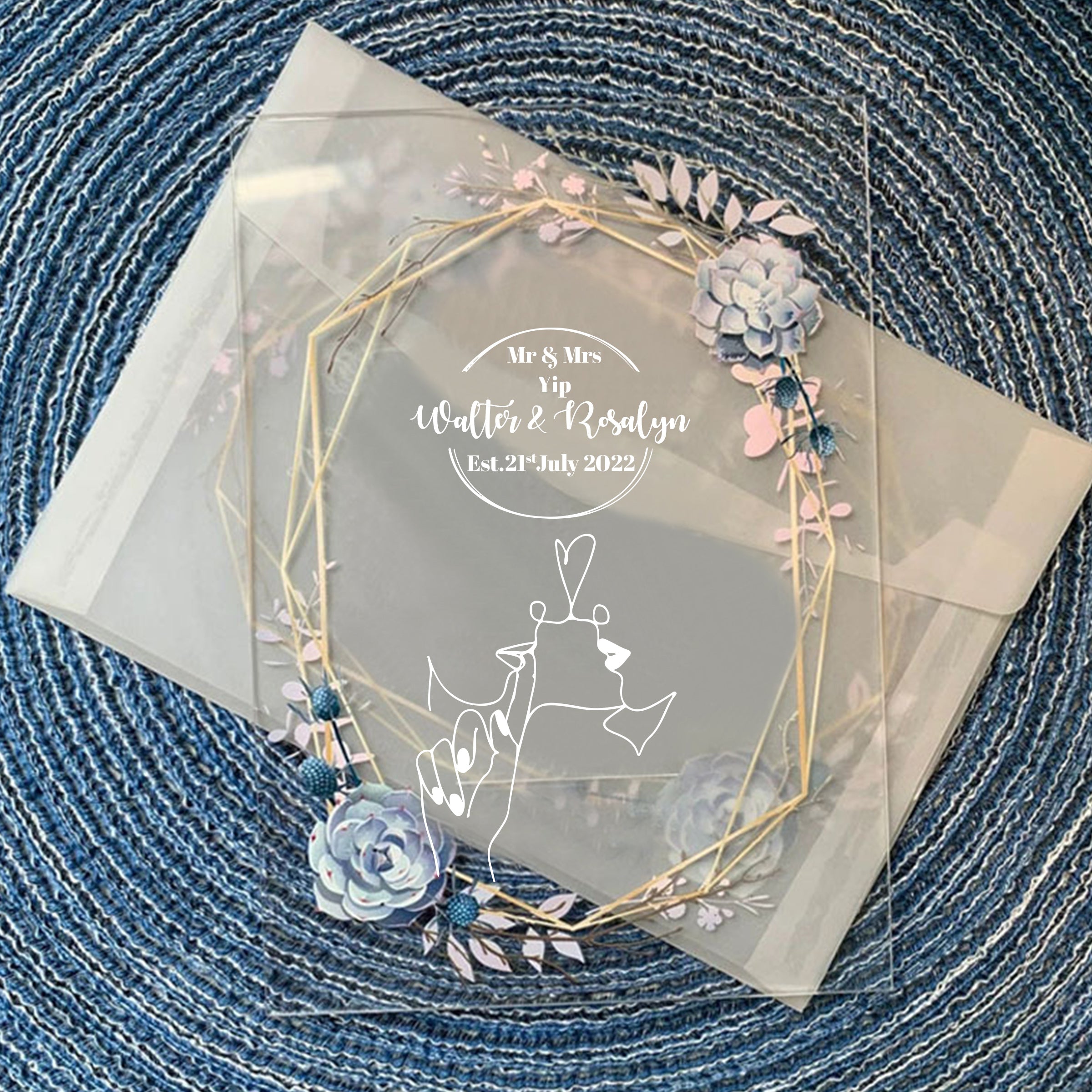 【婚禮系列】亞克力請柬喜帖定制 創意邀請函婚禮請柬BG31-24