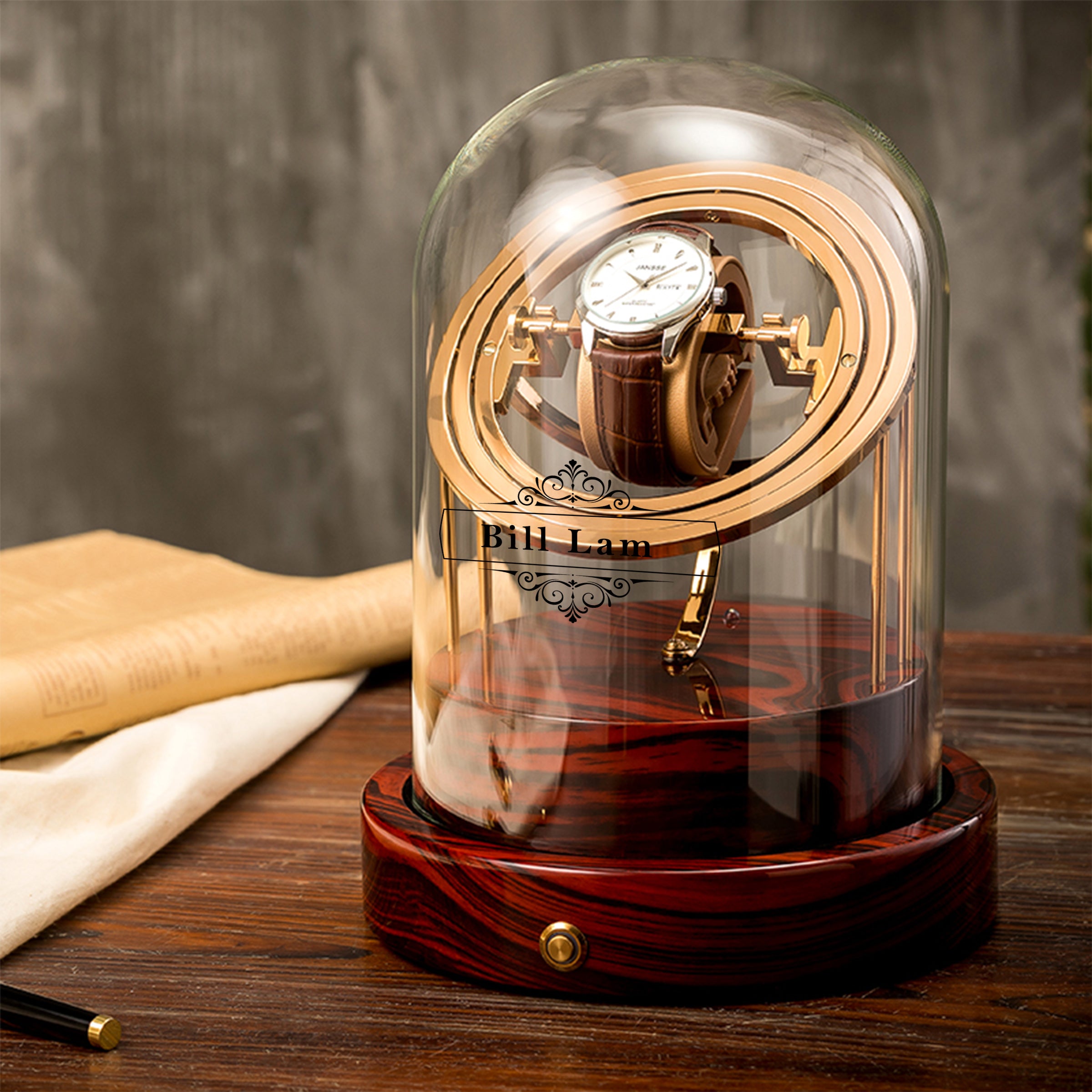 【父親節系列】輕奢全自動搖表器 高級機械手臂靜音防塵收納盒BG09-25